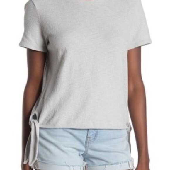 Madewell Side Tie Top in Vapor Grey - Picture 10 of 10